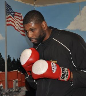 Donnie Palmer worked out at Dorchester Boxing Club, Dec. 22, 2014